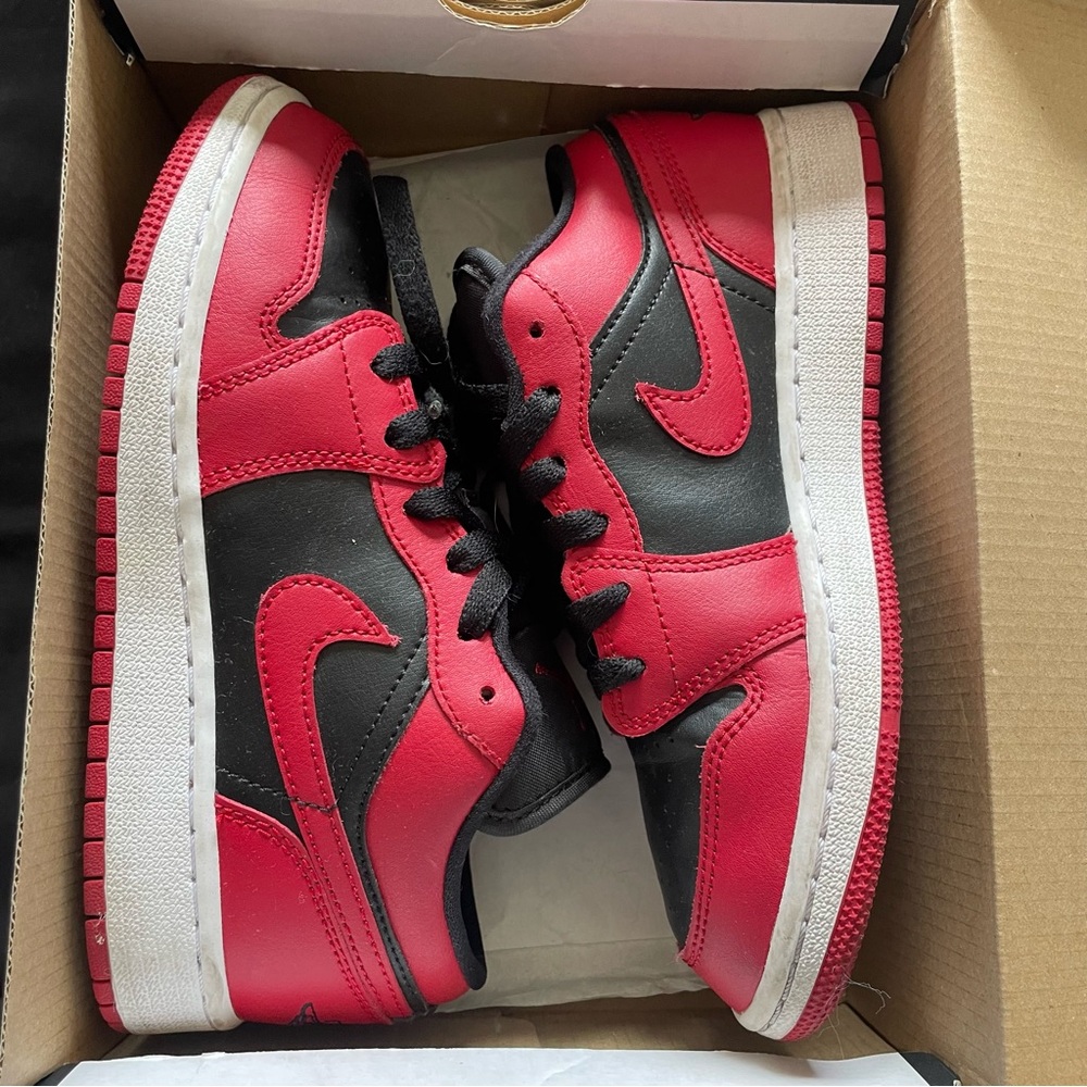 Kids Air Jordan 1 Low 'Reverse Bred' sz 3.5Y
